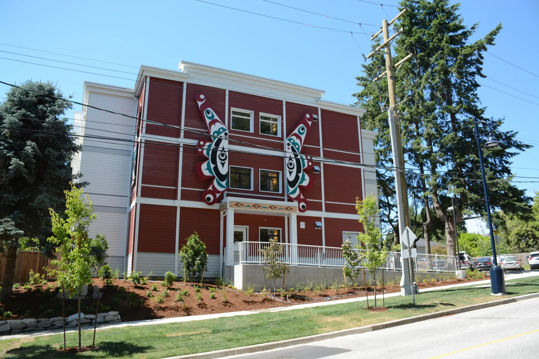 West exterior of Gibsons Supportive Housing