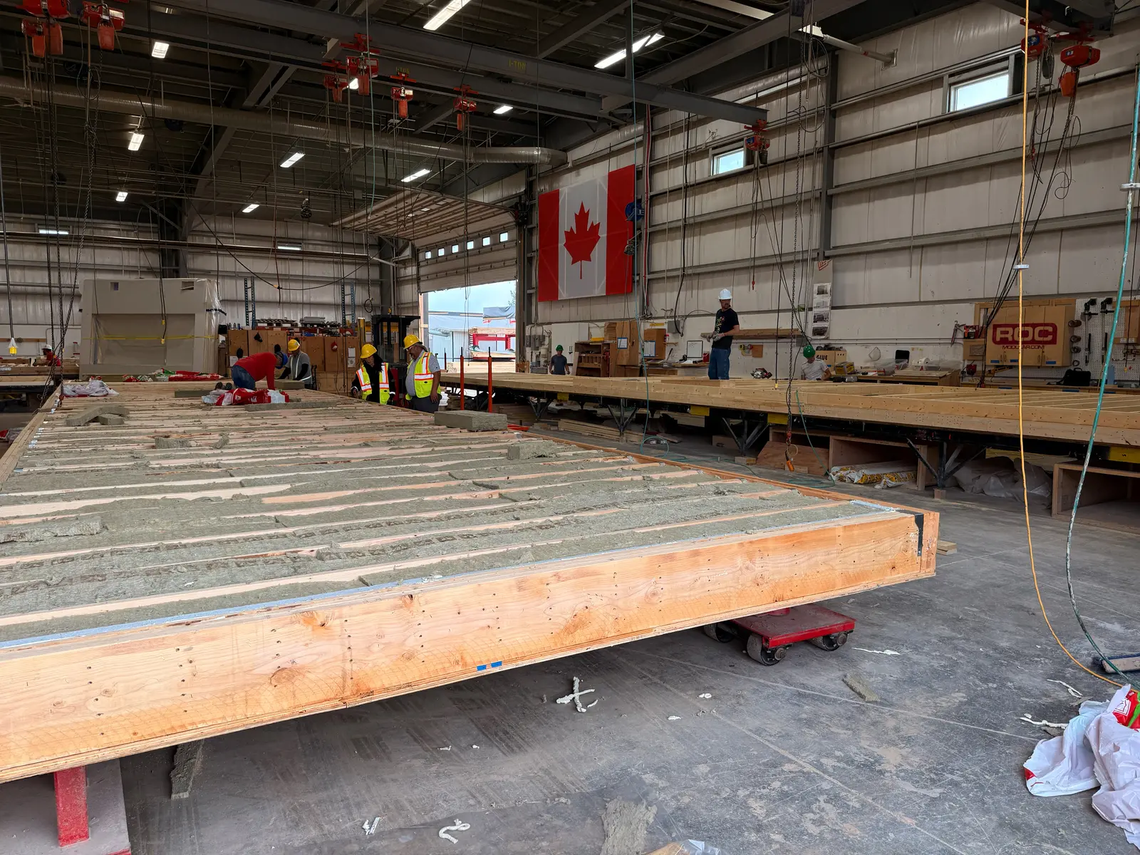 Prefabricated module assembly documented during the House of Hope project phase